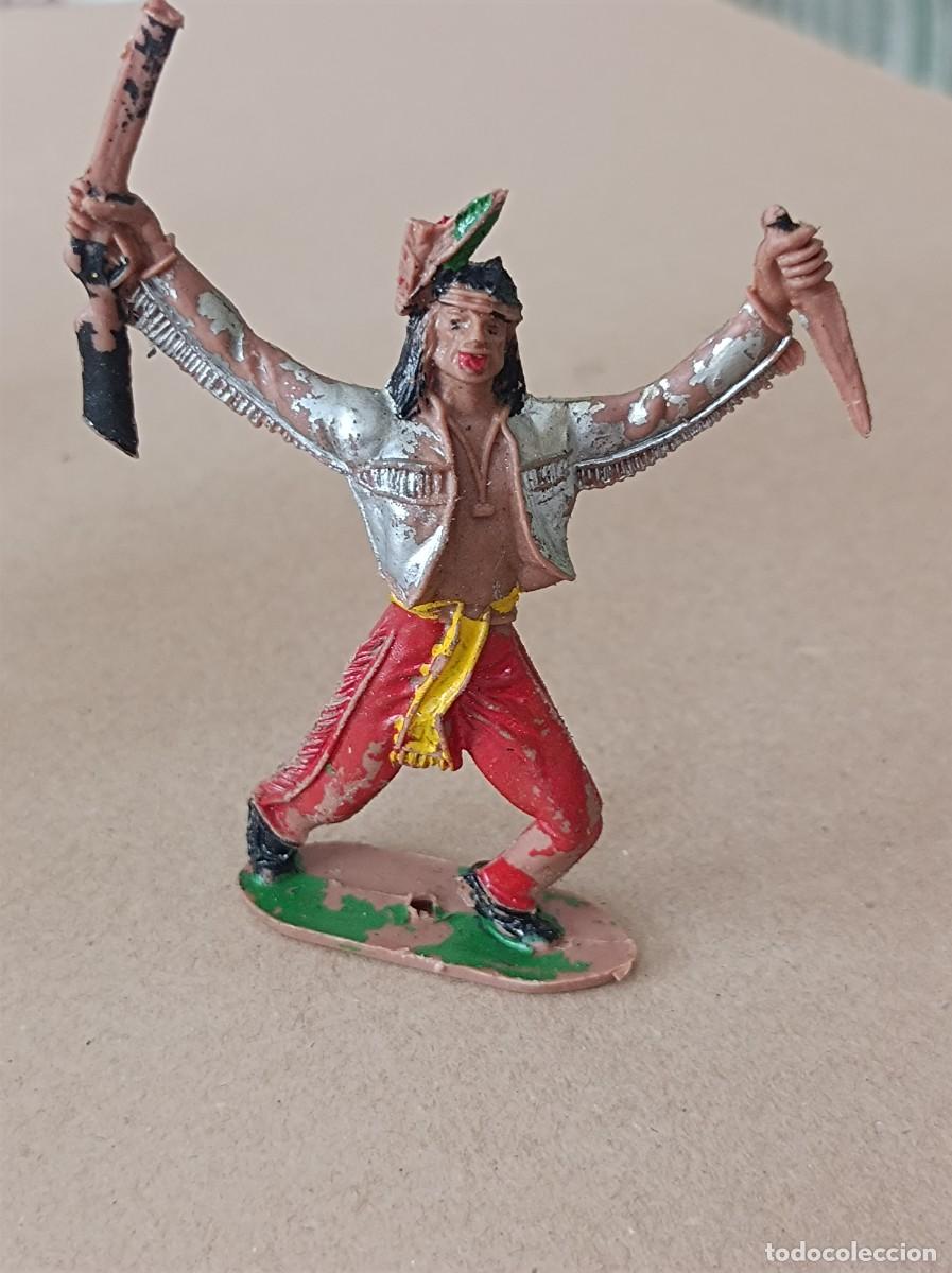 Figuras de goma y PVC: LOTE VAQUEROS INDIOS Y ACCESORIOS DE PL&Aacute;STICO FABRICANTE COMANSI - Foto 7