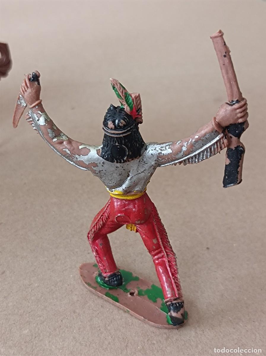 Figuras de goma y PVC: LOTE VAQUEROS INDIOS Y ACCESORIOS DE PL&Aacute;STICO FABRICANTE COMANSI - Foto 8
