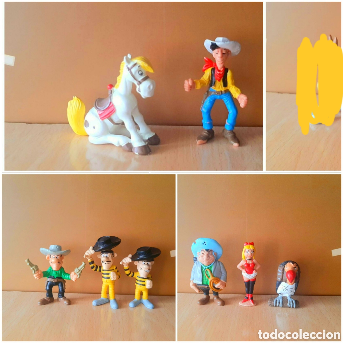 Figuras de goma y PVC: Figuras 4&euro; de Lucky Luke lote Schleich buen estado
