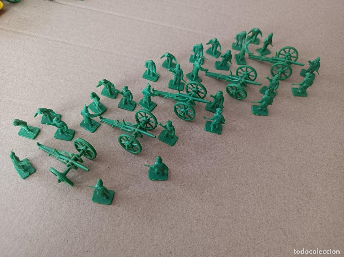 Figuras de goma y PVC: SOLDADITOS Y ACCESORIOS MONTAPLEX GUERRA CIVIL AMERICANA ARTILLER&Iacute;A DEL SUR