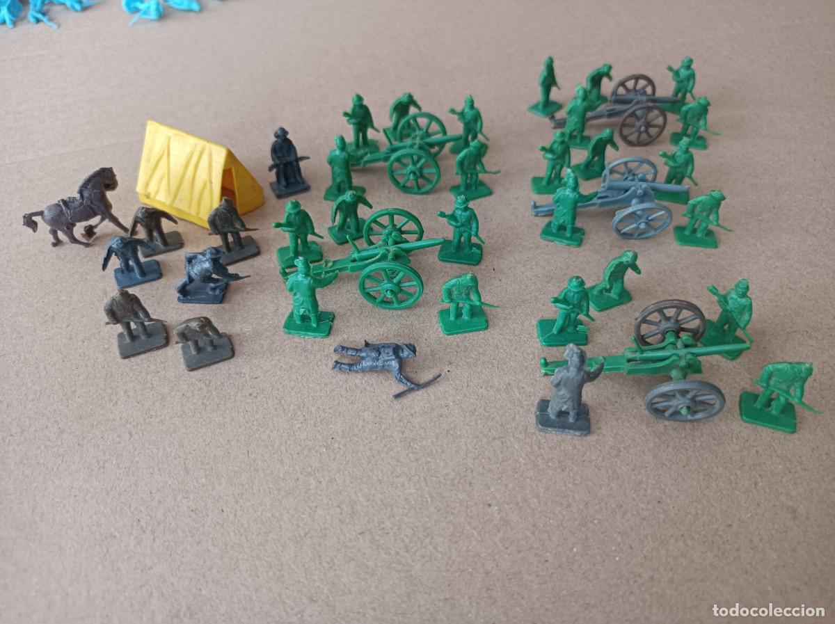 Figuras de goma y PVC: SOLDADITOS Y ACCESORIOS MONTAPLEX GUERRA CIVIL AMERICANA ARTILLER&Iacute;A DEL SUR