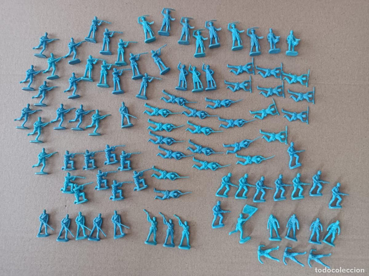 Figuras de goma y PVC: FIGURITAS GUERRA DE SECESI&Oacute;N EJ&Eacute;RCITO DEL NORTE FABRICANTE ESCI