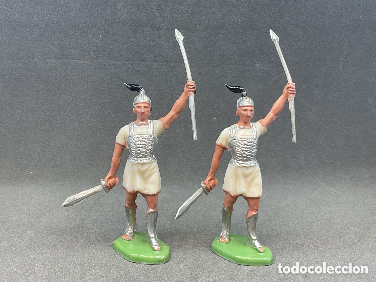 Figuras de goma y PVC: SOLDADOS IBEROS GRANDES BATALLAS ROMANOS CONTRA CARTAGINESES DE ROJAS y MALARET - A&Ntilde;OS 60