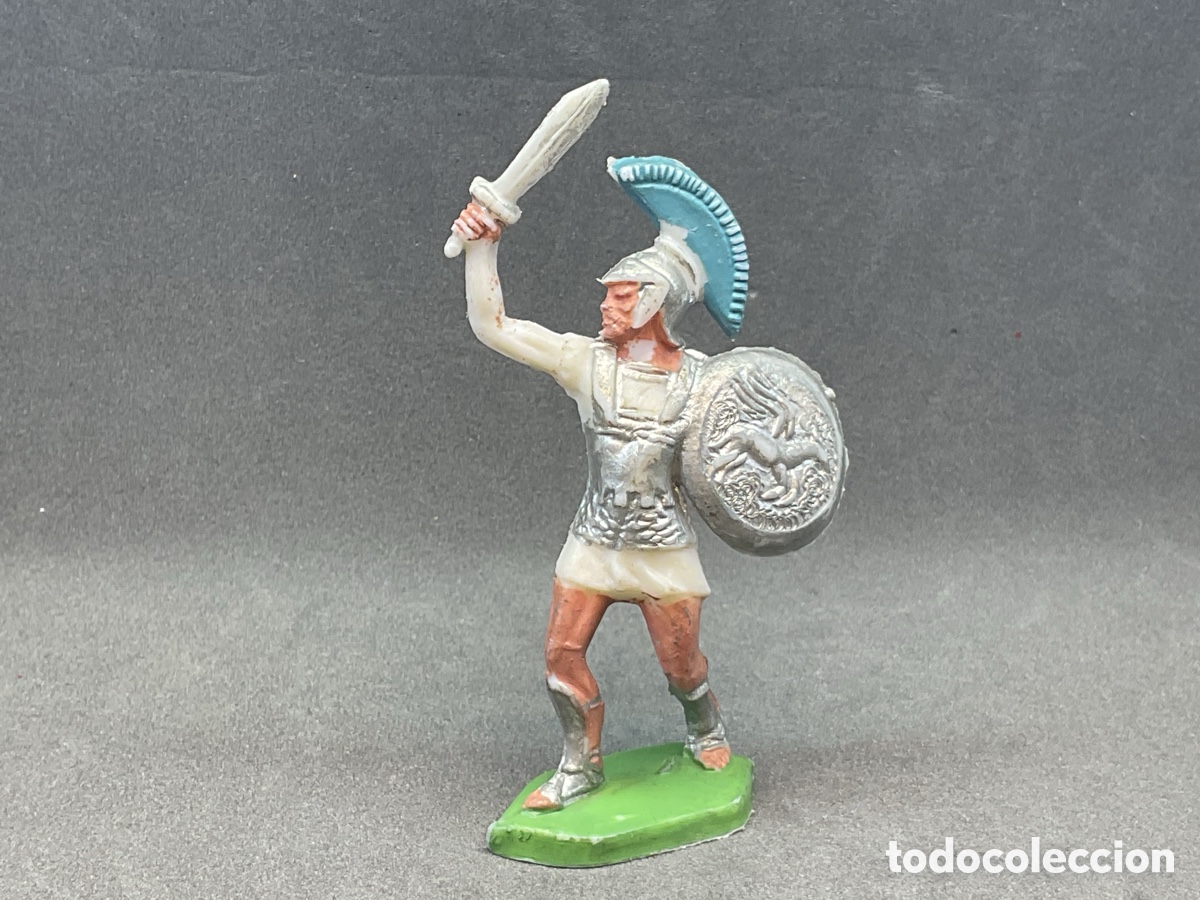 Figuras de goma y PVC: Guerrero Grandes Batallas del Mundo, ROMANOS contra CARTAGINESES de ROJAS y MALARET - A&ntilde;os 1960s.