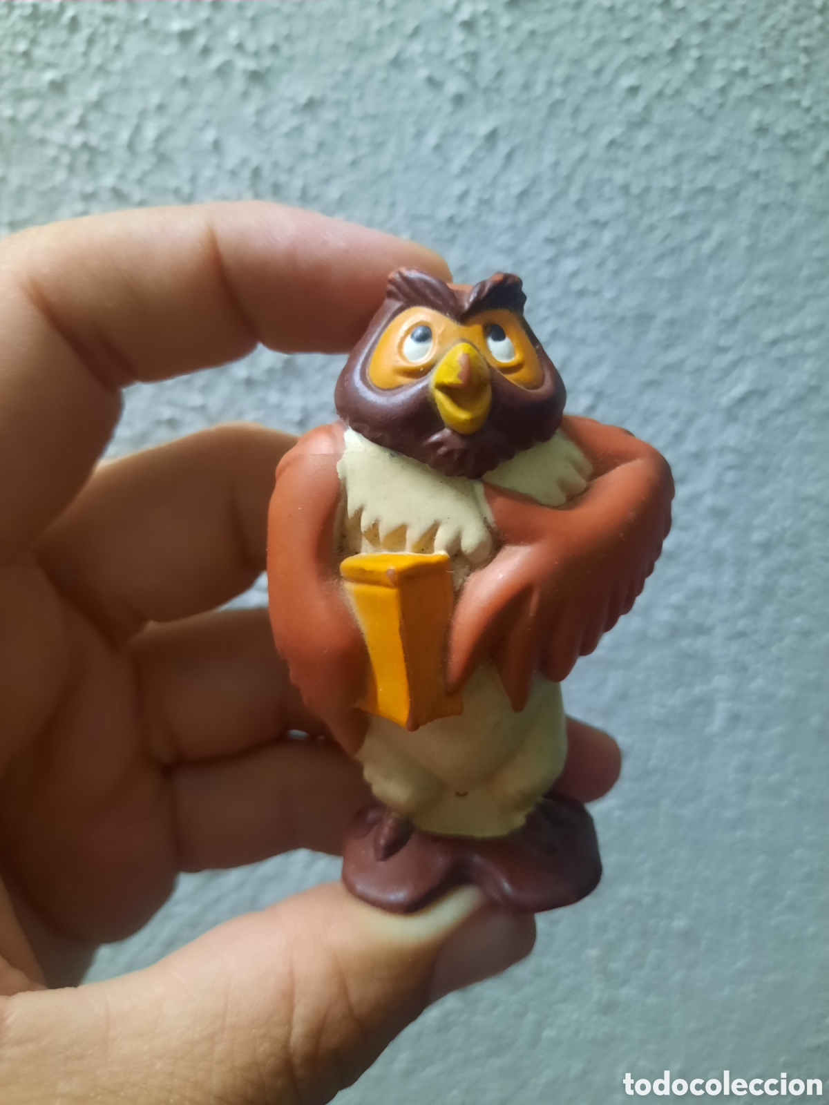 Figuras de goma y PVC: B&uacute;ho (Owl) de la franquicia Winnie the Pooh de Disney