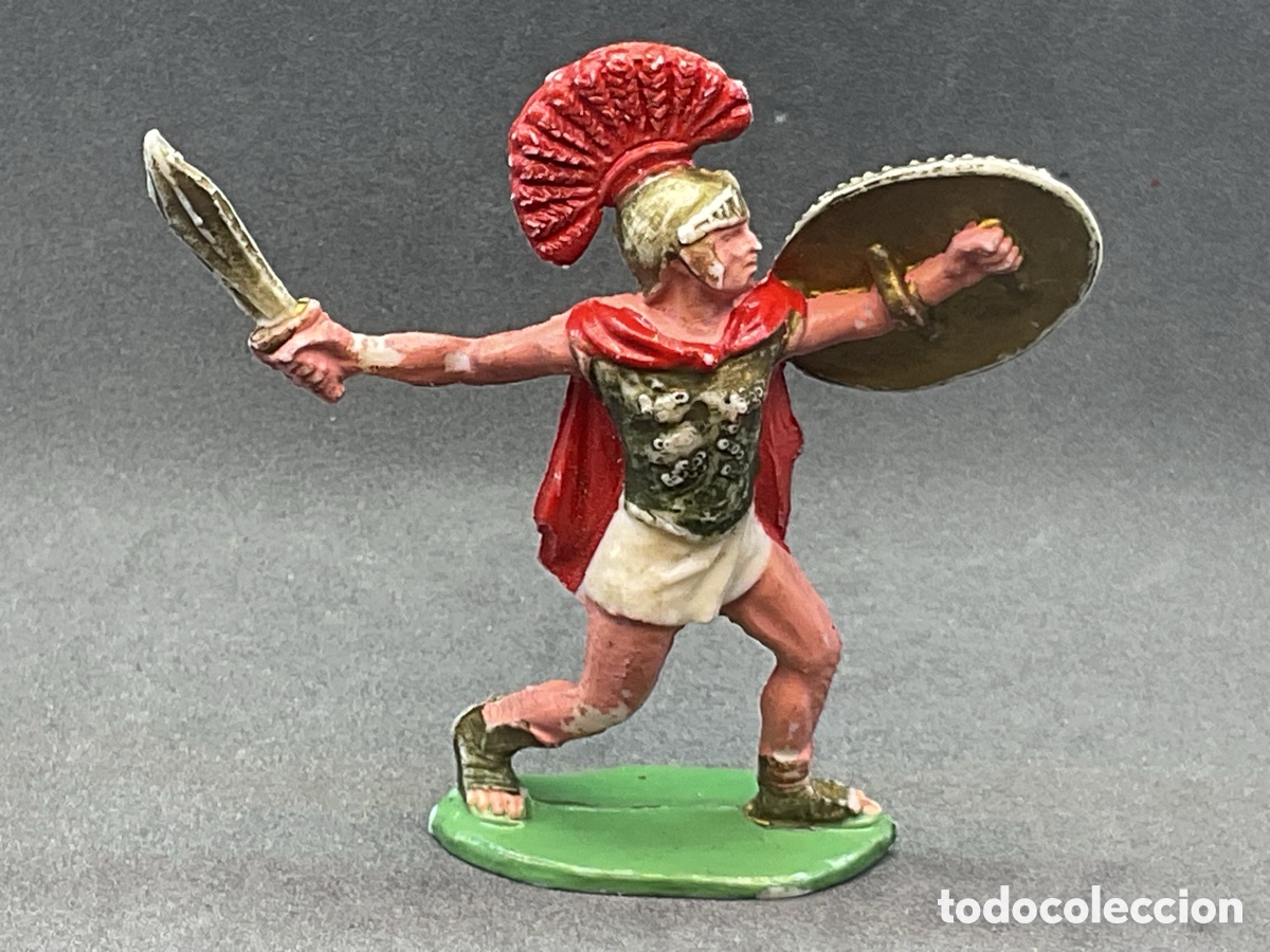 Figuras de goma y PVC: Guerrero Grandes Batallas del Mundo, ROMANOS contra CARTAGINESES de ROJAS y MALARET - A&ntilde;os 1960s.