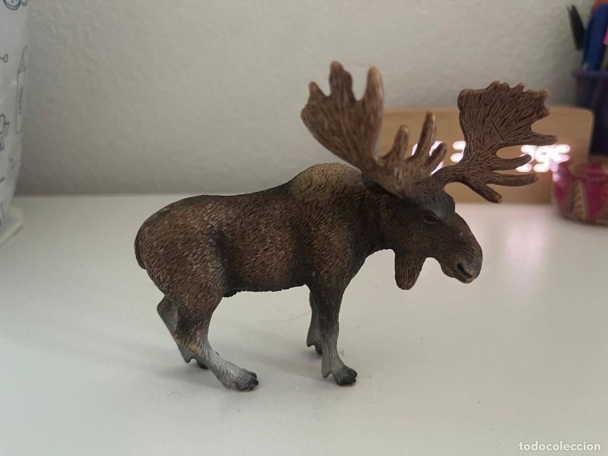 Figuras de goma y PVC: JUGUETE DE GOMA Y PVC ANIMAL SCHLEICH ALCE MACHO