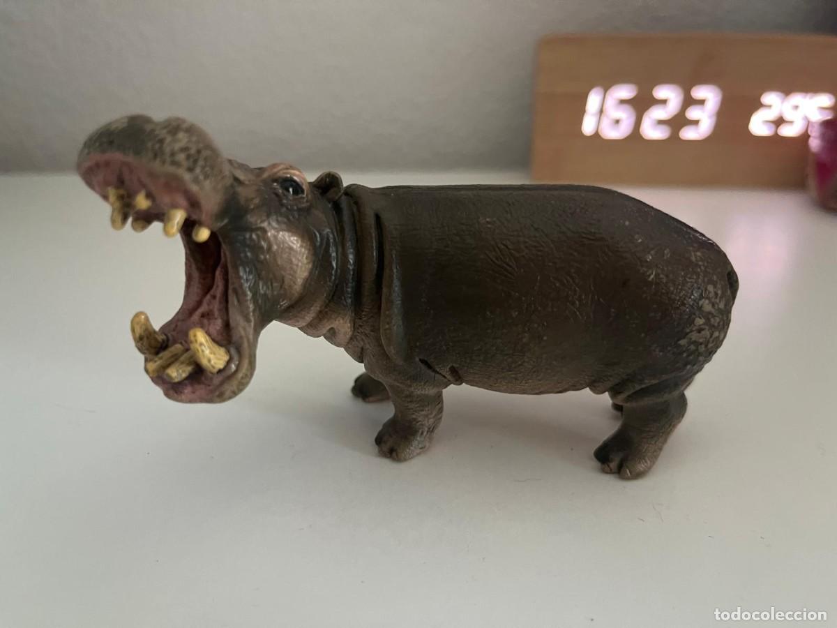 Figuras de goma y PVC: JUGUETE DE GOMA Y PVC ANIMAL SCHLEICH HIPOPOTAMO