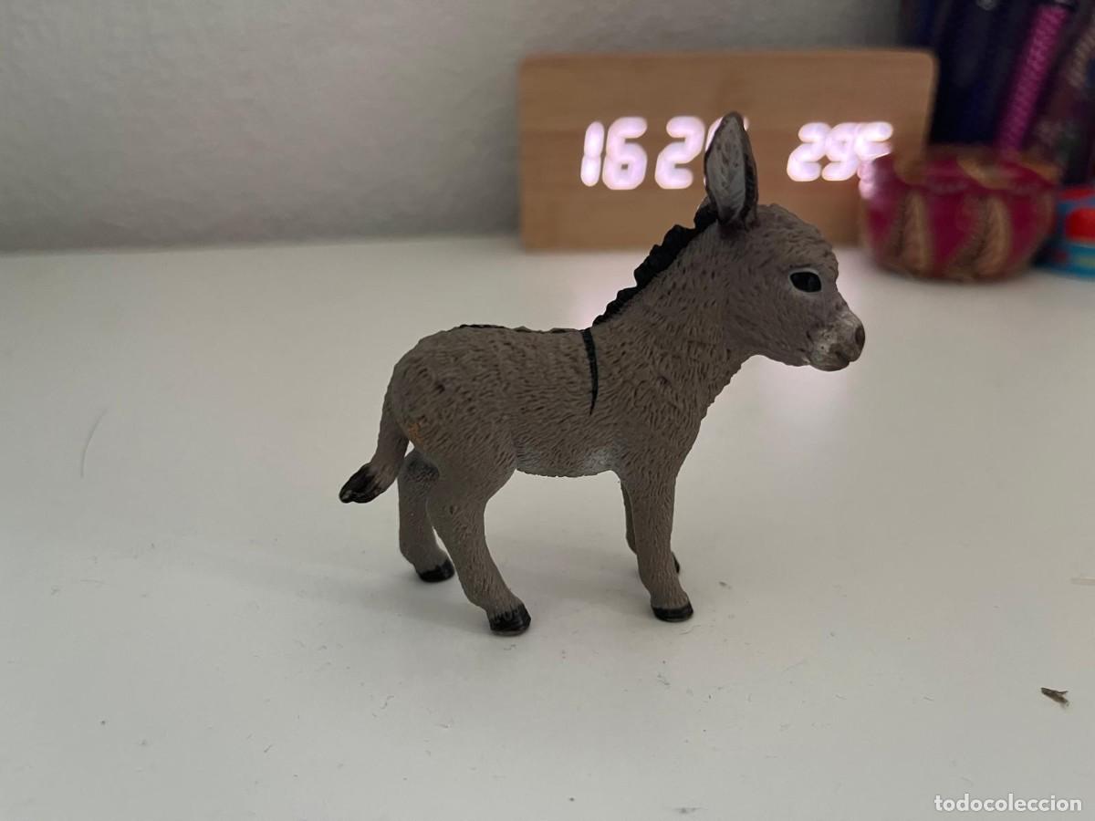 Figuras de goma y PVC: JUGUETE DE GOMA Y PVC ANIMAL SCHLEICH BURRO BURRITO BORRIQUITO
