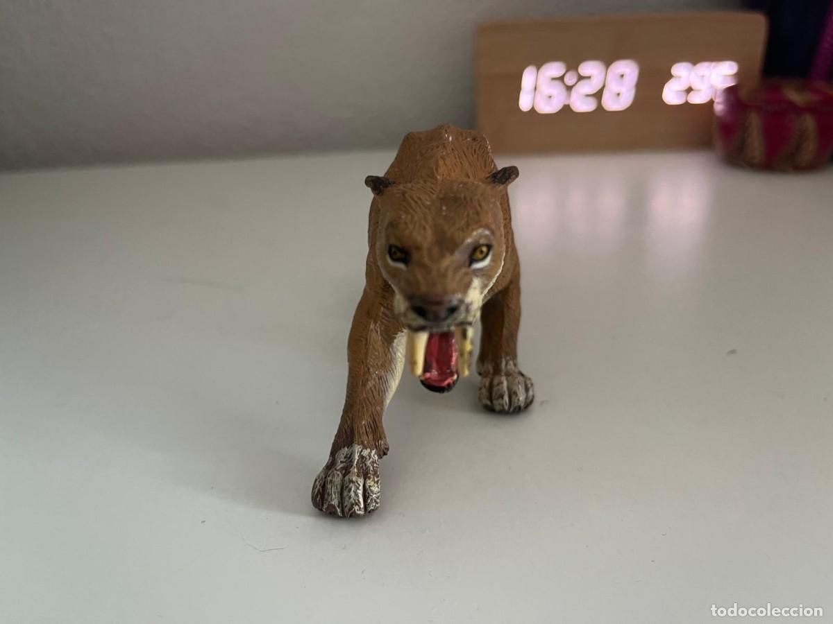 Figuras de goma y PVC: JUGUETE DE GOMA Y PVC ANIMAL TIPO SCHLEICH PAPO DIENTES DE SABLE