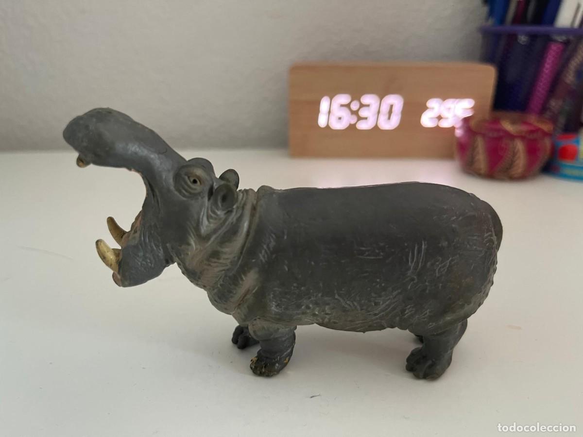 Figuras de goma y PVC: JUGUETE DE GOMA Y PVC ANIMAL SCHLEICH HIPOPOTAMO 1996