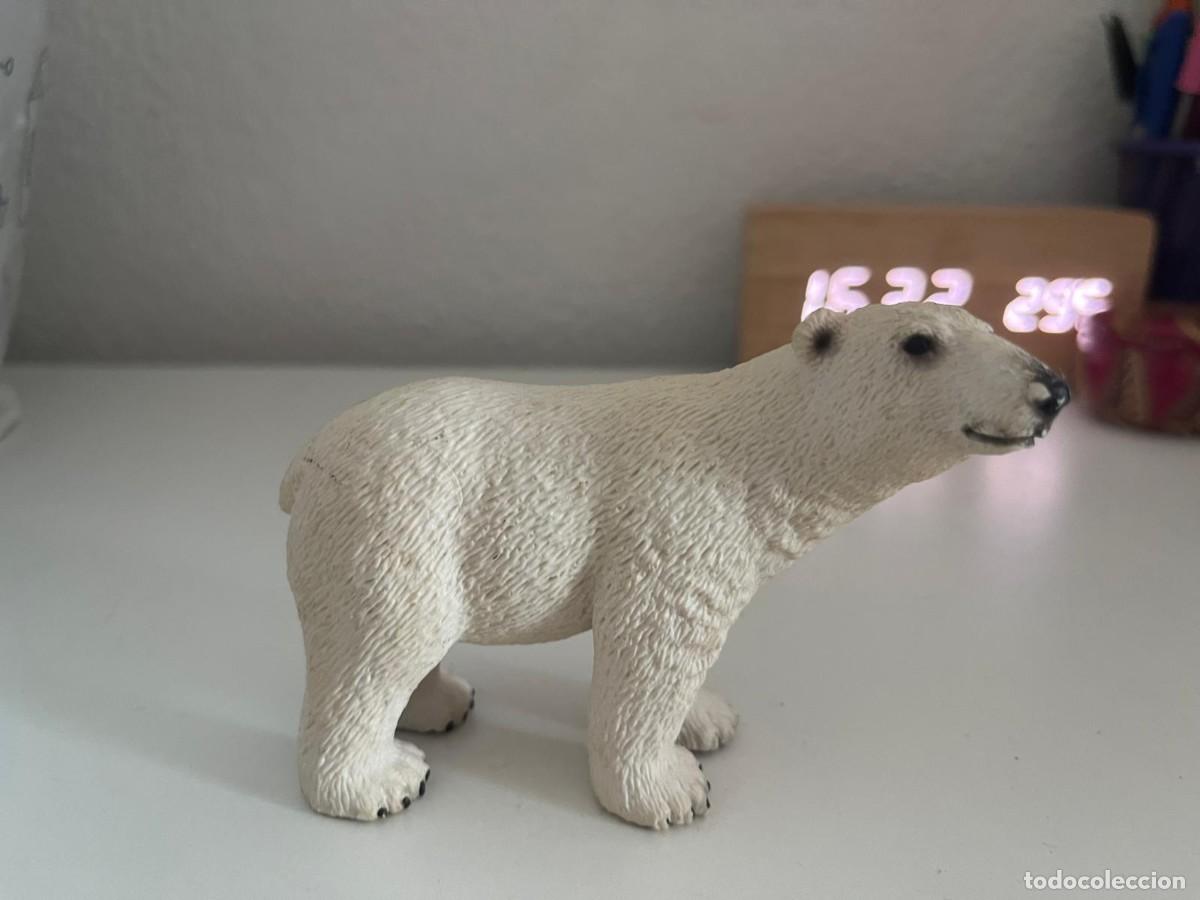 Figuras de goma y PVC: JUGUETE DE GOMA Y PVC ANIMAL SCHLEICH OSO POLAR BLANCO 2011