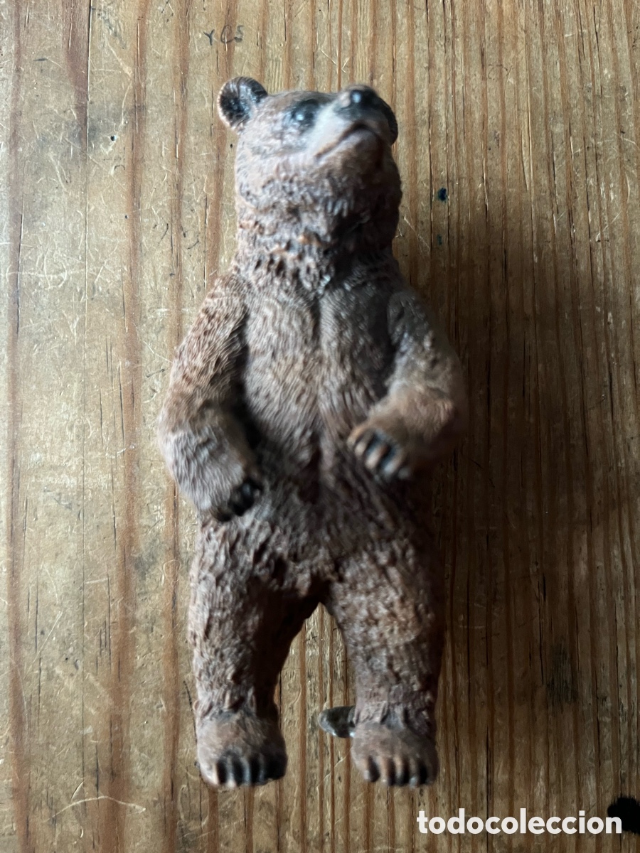 Figuras de goma y PVC: JUGUETE DE GOMA Y PVC ANIMAL TIPO SCHLEICH OSO PARDO GRIZZLY MARRON