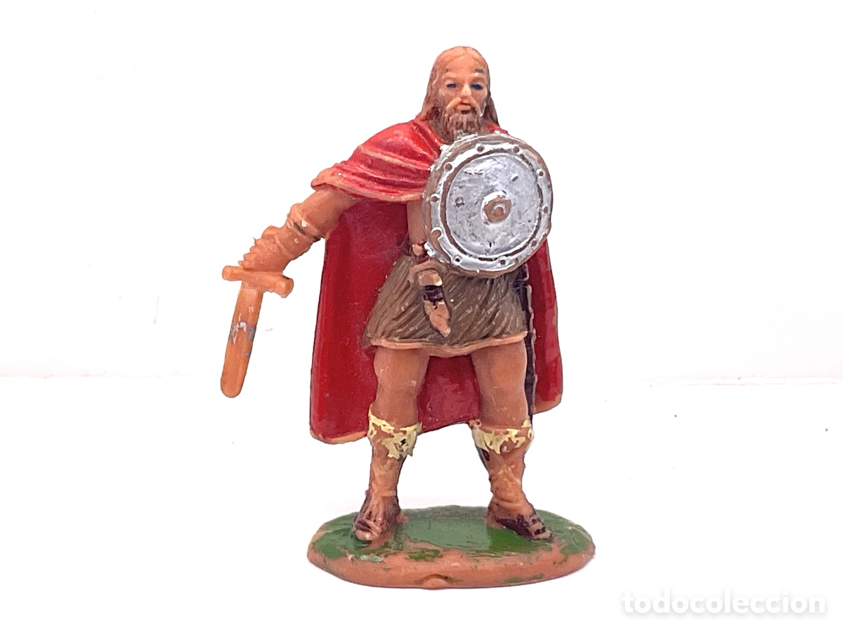 Figuras de goma y PVC: Antigua Figura en Pl&aacute;stico. Serie Vikingos de Jecsan.