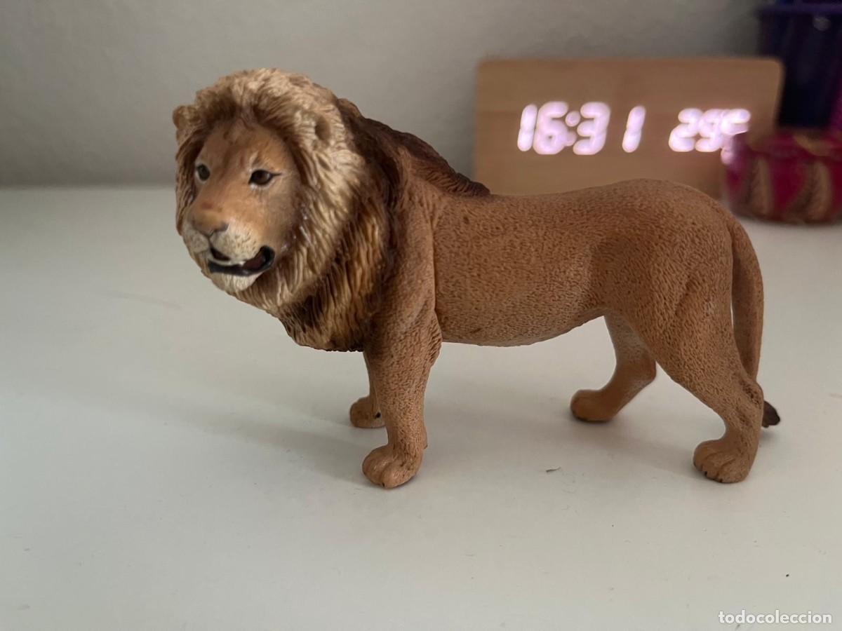 Figuras de goma y PVC: JUGUETE DE GOMA Y PVC ANIMAL SCHLEICH LEON 2007