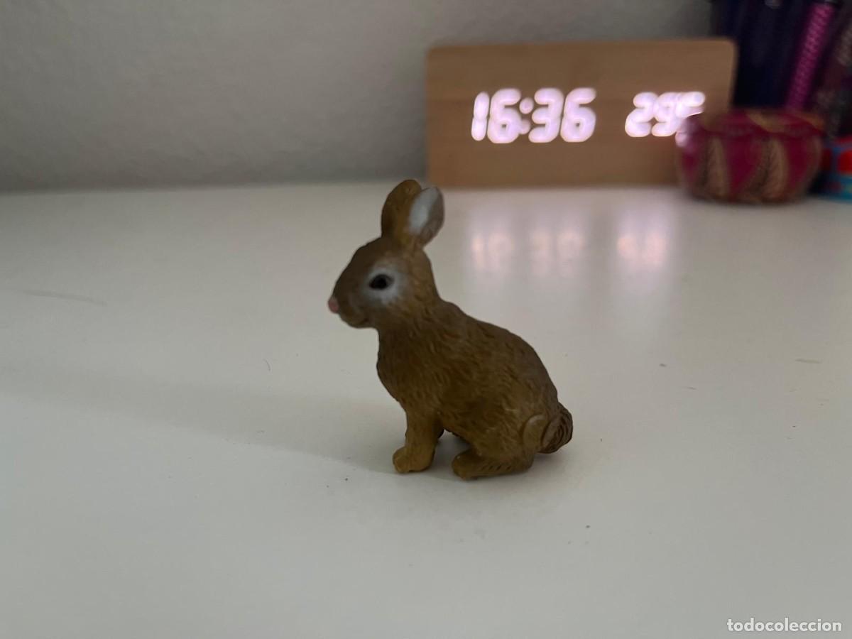 Figuras de goma y PVC: JUGUETE DE GOMA Y PVC ANIMAL TIPO SCHLEICH CONEJO MARRON CLARO