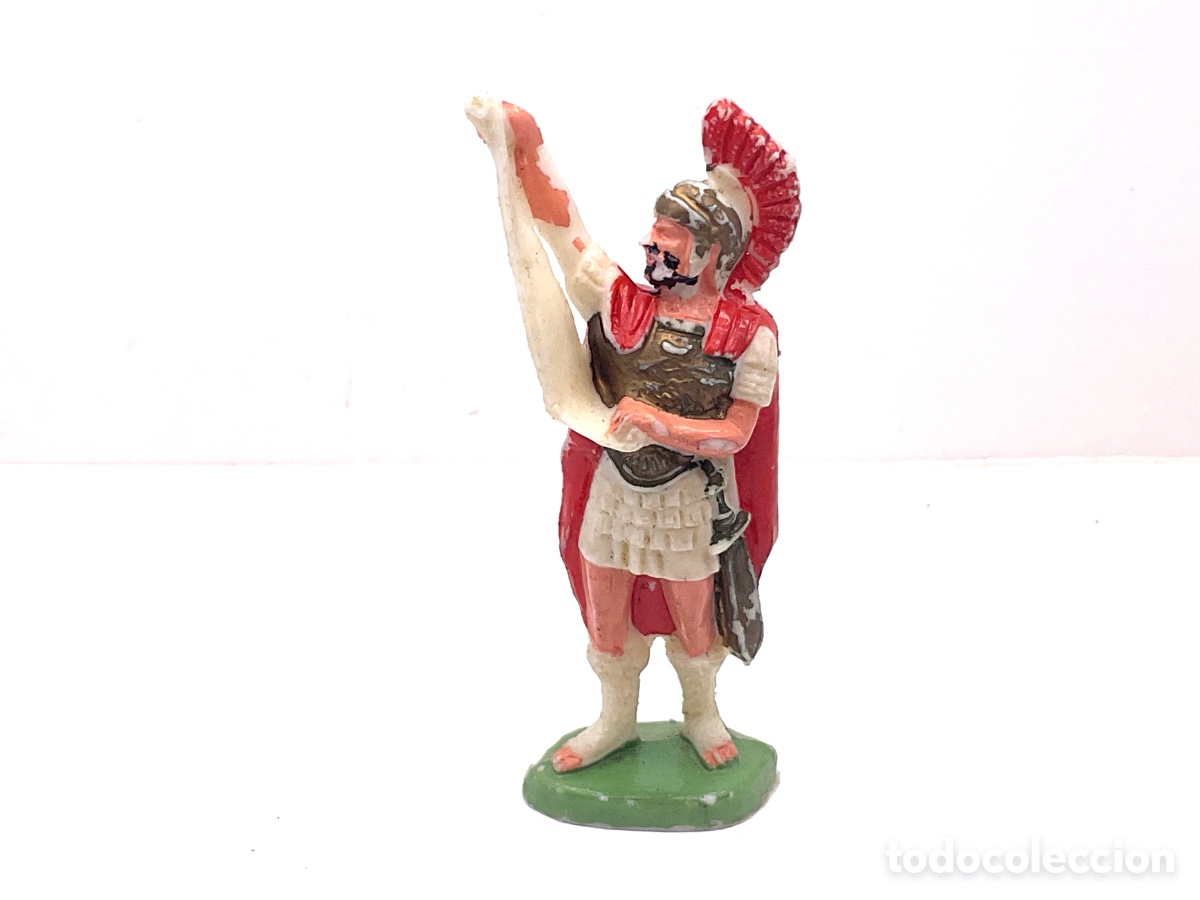 Figuras de goma y PVC: ESCIPION LEYENDO MANIFIESTO. ROMANOS contra CARTAGINESES de ROJAS y MALARET - A&Ntilde;OS 60