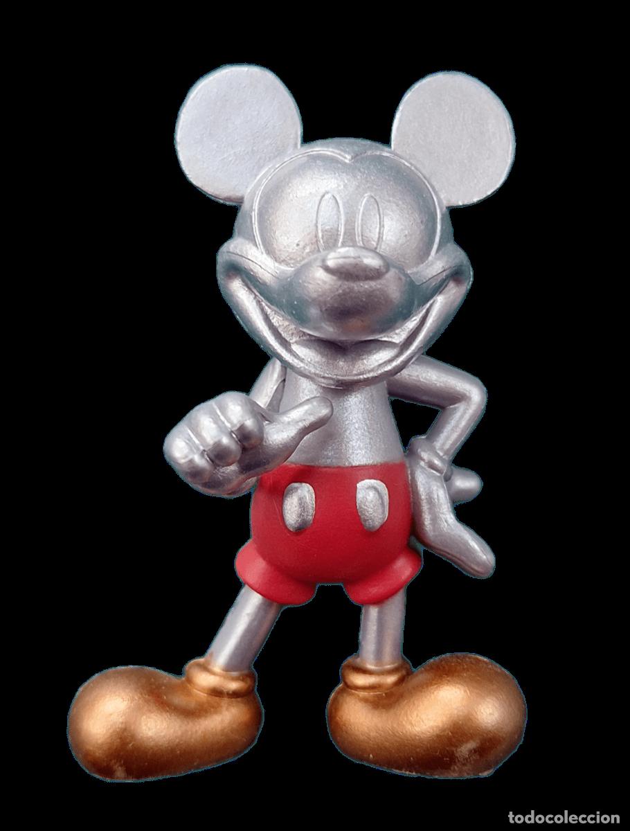 Figuras de goma y PVC: Lot of 2 Disney Mickey Mouse Figures - Fantasia, Band Director & Metallic (~8 cm / 3&rdquo;)