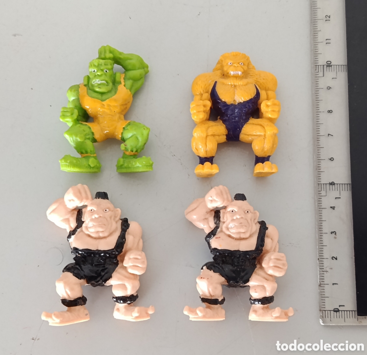 Figuras de goma y PVC: Wrestlers in my pocket lote de mu&ntilde;ecas figura acci&oacute;n luchador