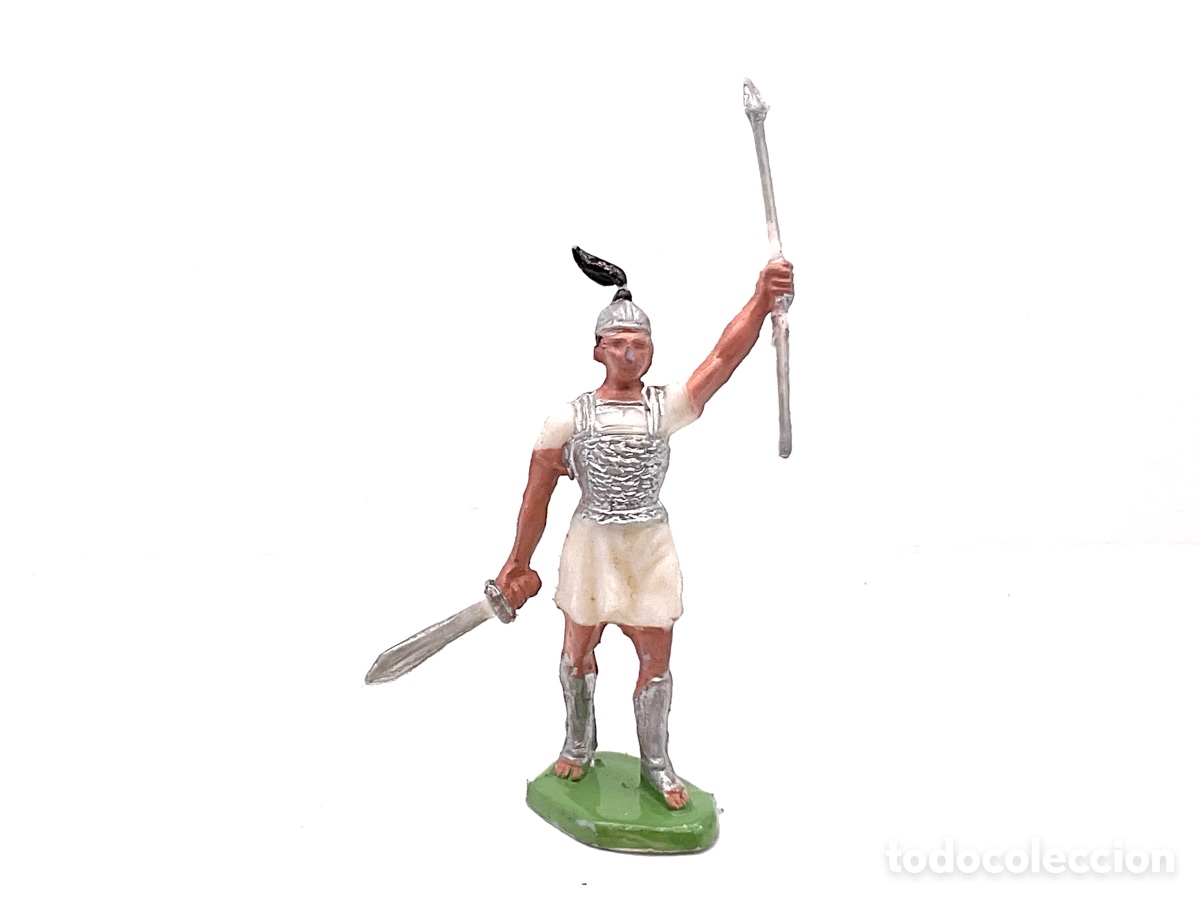 Figuras de goma y PVC: SOLDADO IBERO GRANDES BATALLAS ROMANOS CONTRA CARTAGINESES DE ROJAS y MALARET - A&Ntilde;OS 60