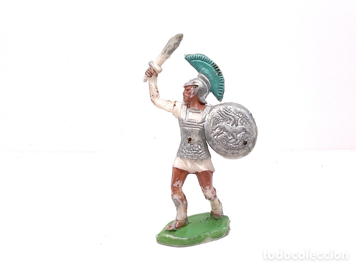 Figuras de goma y PVC: Guerrero Grandes Batallas del Mundo, ROMANOS contra CARTAGINESES de ROJAS y MALARET - A&ntilde;os 1960s.