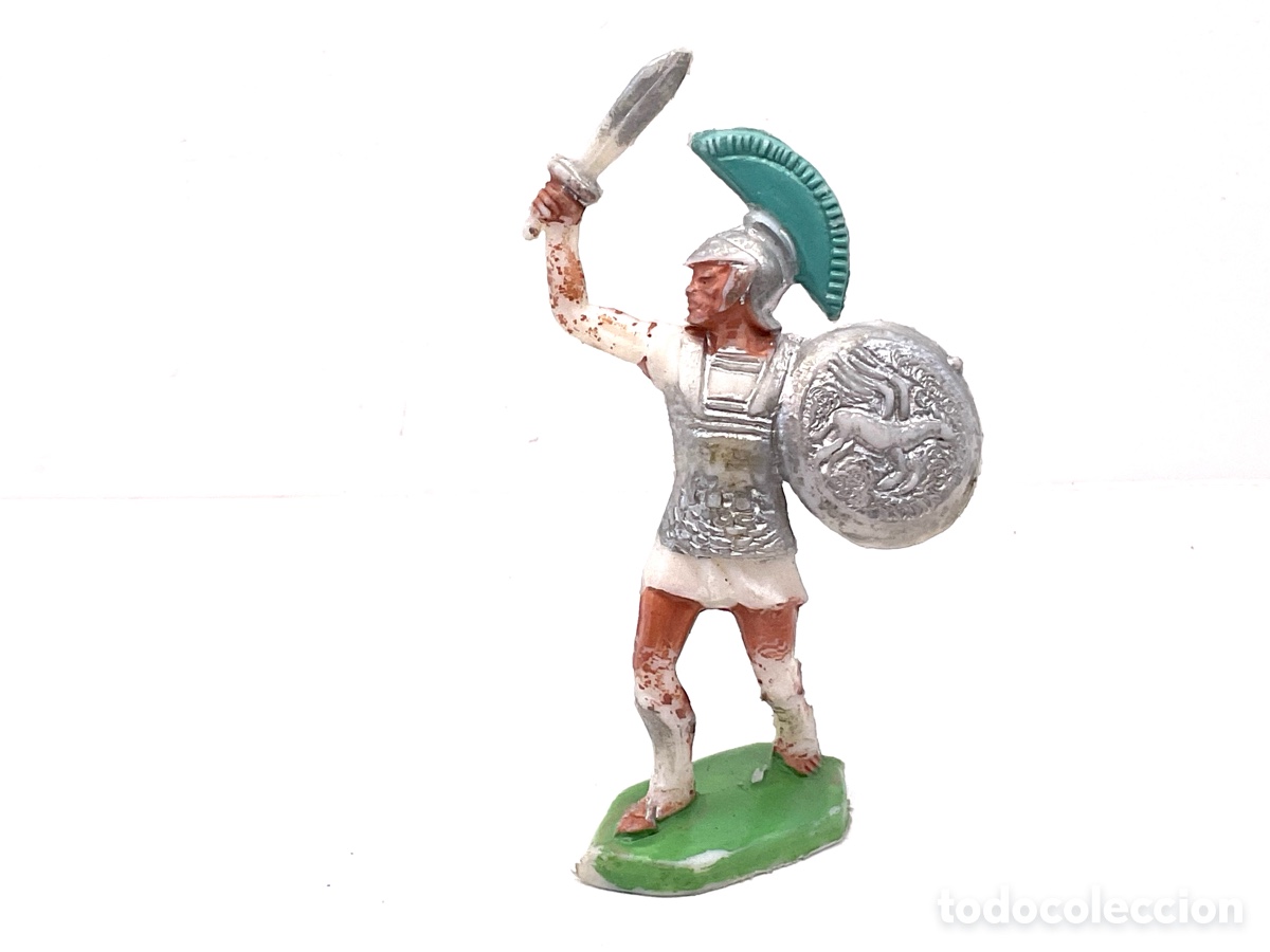 Figuras de goma y PVC: Guerrero Grandes Batallas del Mundo, ROMANOS contra CARTAGINESES de ROJAS y MALARET - A&ntilde;os 1960s.