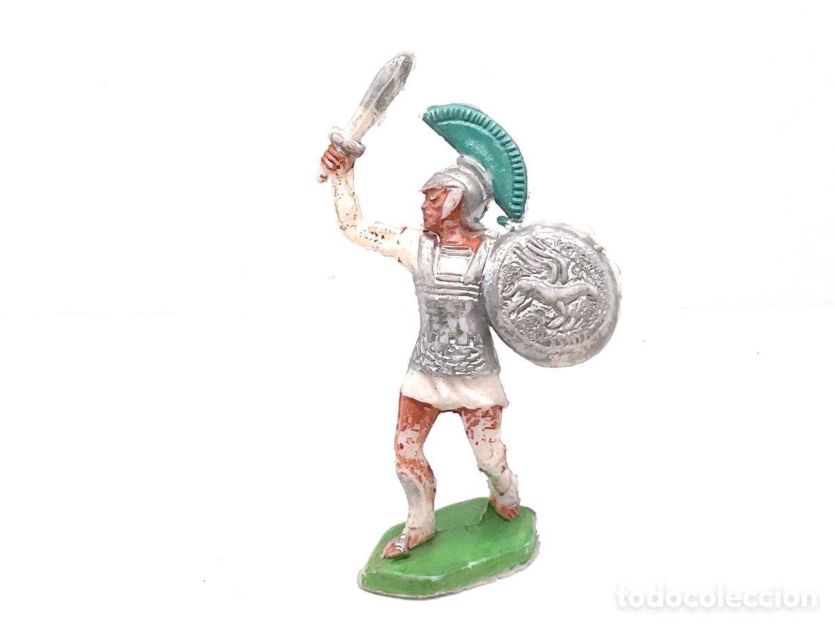 Figuras de goma y PVC: Guerrero Grandes Batallas del Mundo, ROMANOS contra CARTAGINESES de ROJAS y MALARET - A&ntilde;os 1960s.