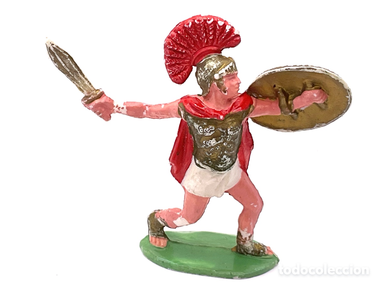 Figuras de goma y PVC: Guerrero Grandes Batallas del Mundo, ROMANOS contra CARTAGINESES de ROJAS y MALARET - A&ntilde;os 1960s.