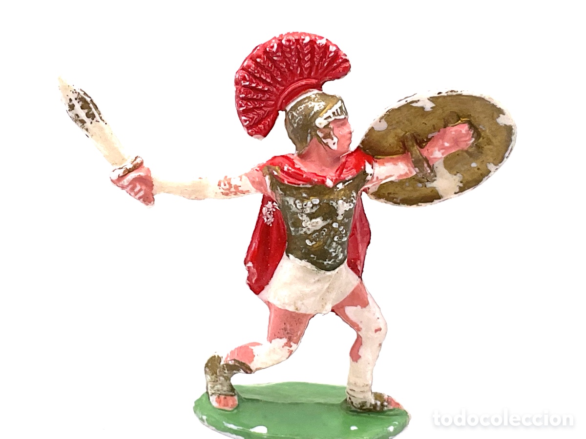 Figuras de goma y PVC: Guerrero Grandes Batallas del Mundo, ROMANOS contra CARTAGINESES de ROJAS y MALARET - A&ntilde;os 1960s.