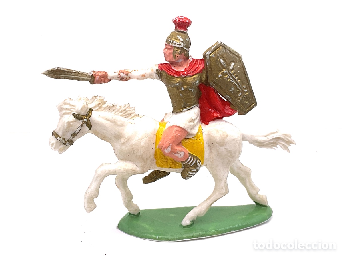 Figuras de goma y PVC: Guerrero Grandes Batallas del Mundo, ROMANOS contra CARTAGINESES de ROJAS y MALARET - A&ntilde;os 1960s.