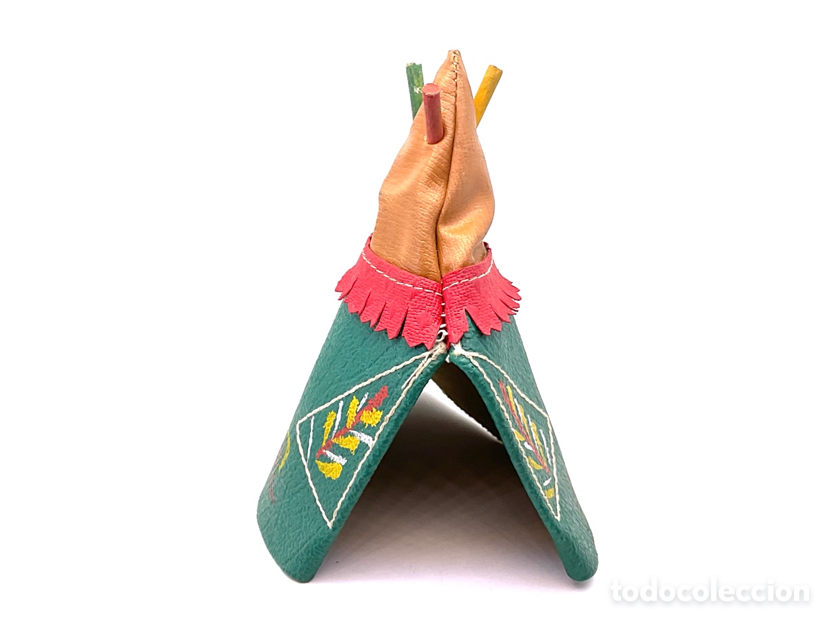 Figuras de goma y PVC: Antigua Figura del Oeste de Pech Hermanos. Tipi Indio. A&ntilde;os 50.