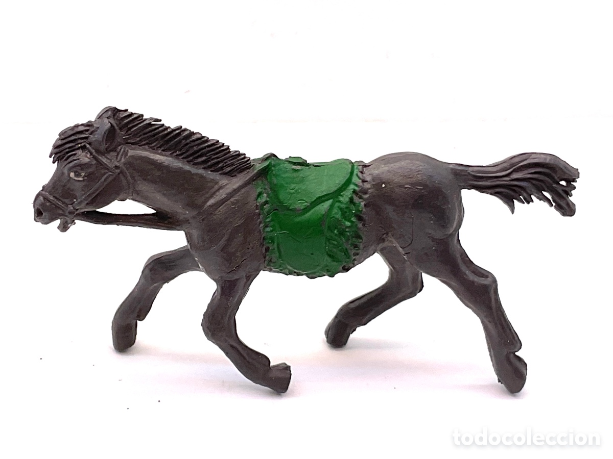 Figuras de goma y PVC: Antigua Figura del Oeste en Goma. Caballo Cowboy. Serie Peque&ntilde;a. A&ntilde;os 50/60
