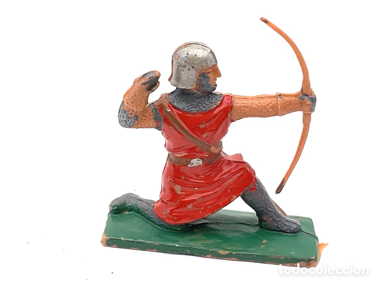 Figuras de goma y PVC: ANTIGUA FIGURA EN PLASTICO DE REAMSA. ARQUERO MEDIEVAL. SERIE EL CID CAMPEADOR.