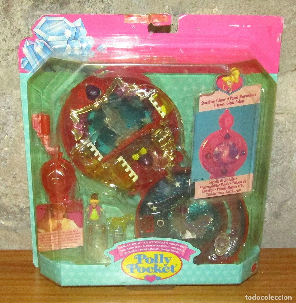 Figuras de goma y PVC: POLLY POCKET - SORPRESAS DE CRISTAL - PALACIO DE ESTRELLAS - MATTEL, 1996 - NUEVO Y EN SU BLISTER