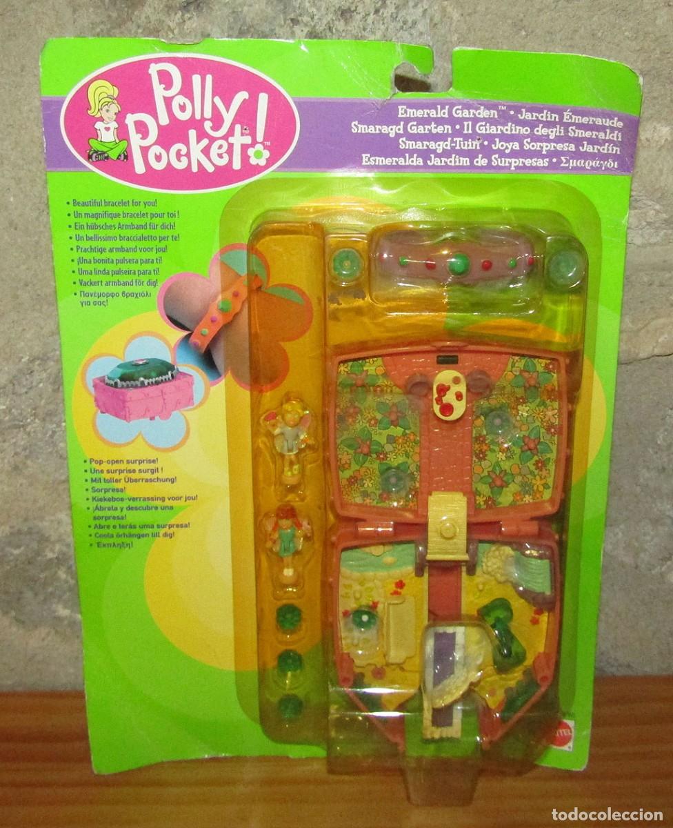 Figuras de goma y PVC: POLLY POCKET - JOYA SORPRESA JARDIN ESMERALDA - MATTEL 2000 - NUEVO Y EN SU BLISTER NRFB