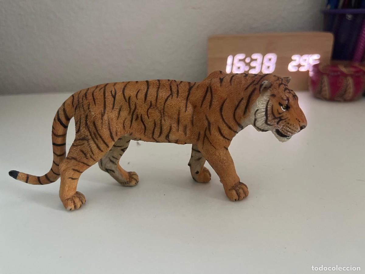Figuras de goma y PVC: JUGUETE DE GOMA Y PVC ANIMAL TIPO SCHLEICH PAPO TIGRE 2006