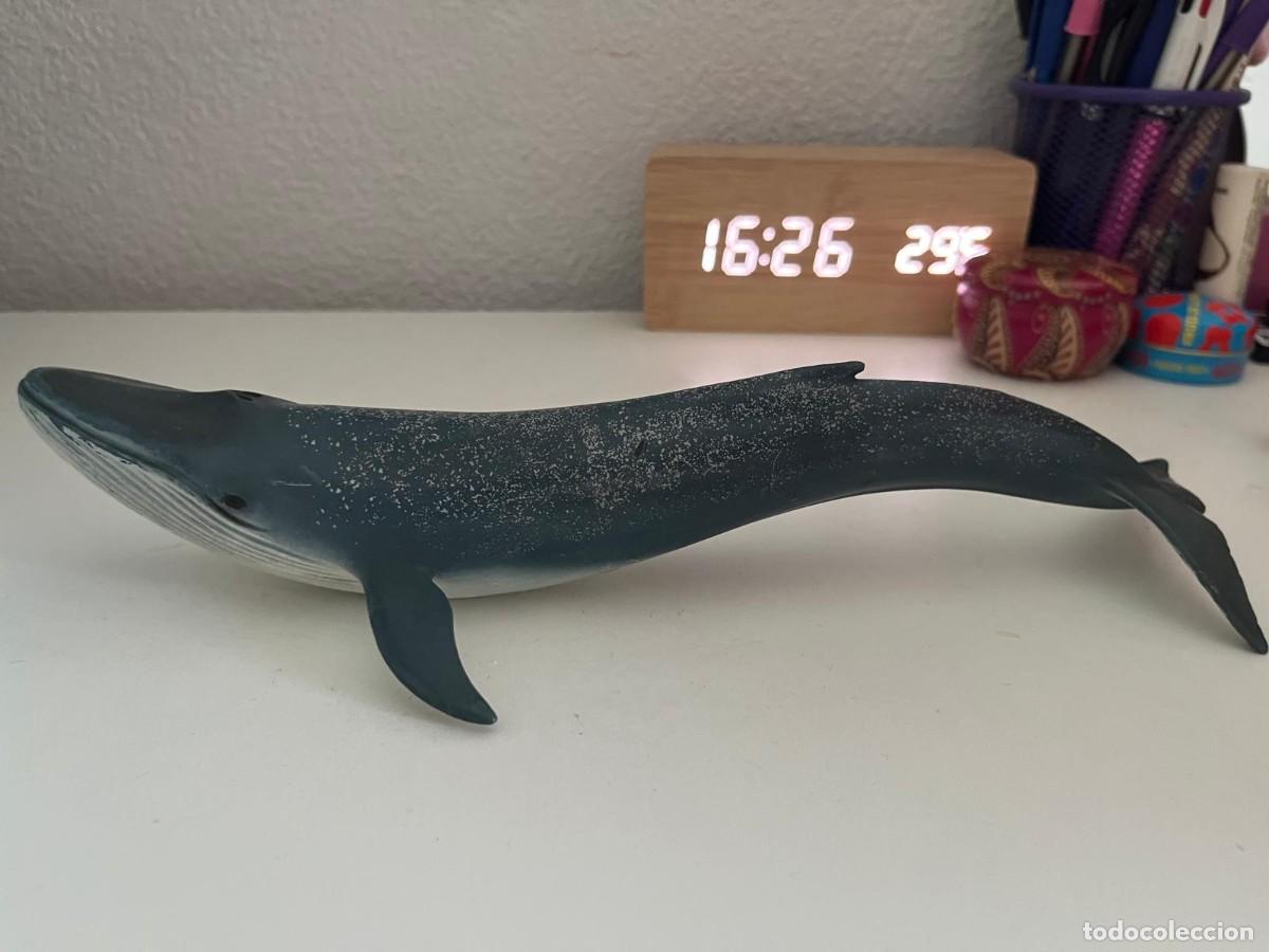 Figuras de goma y PVC: JUGUETE DE GOMA Y PVC ANIMAL SCHLEICH BALLENA AZUL 2012
