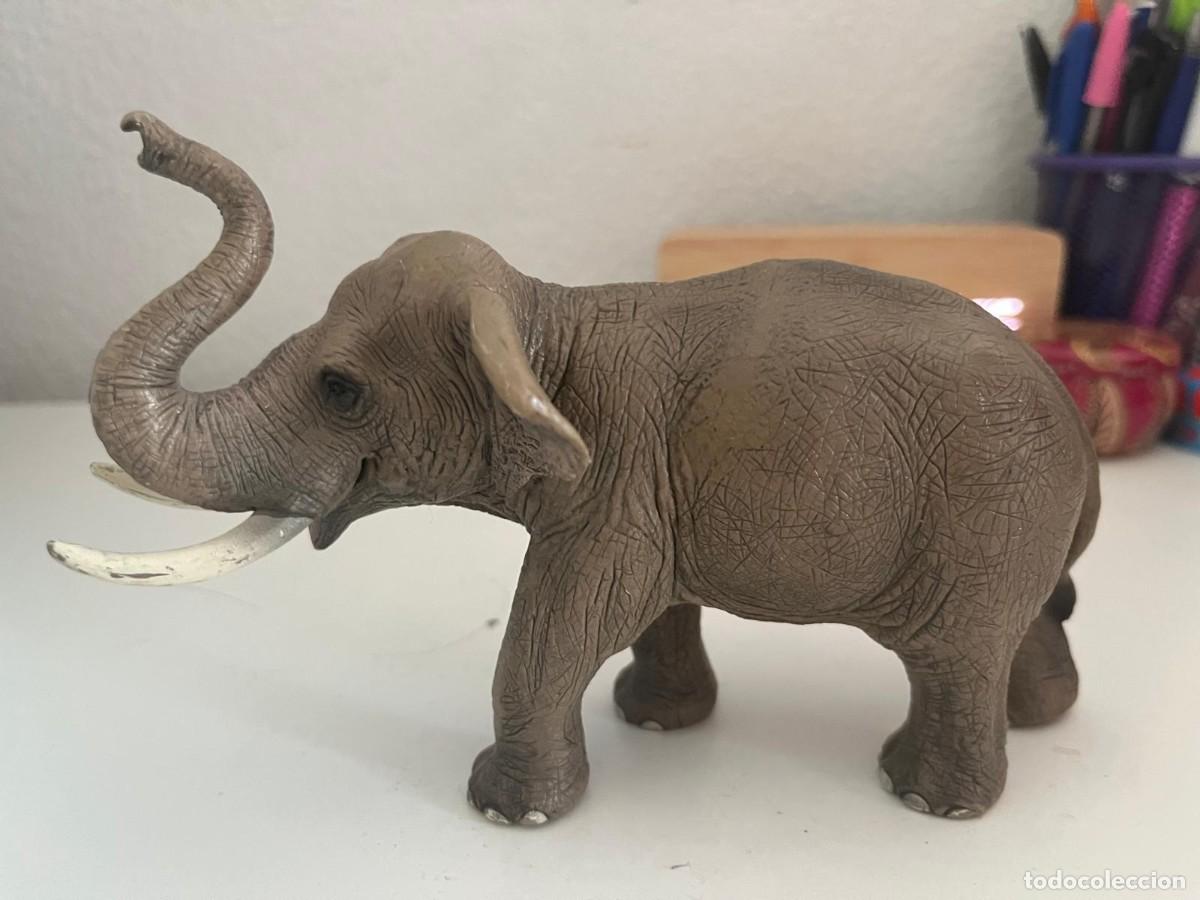 Figuras de goma y PVC: JUGUETE DE GOMA Y PVC ANIMAL SCHLEICH ELEFANTE AFRICANO 2011