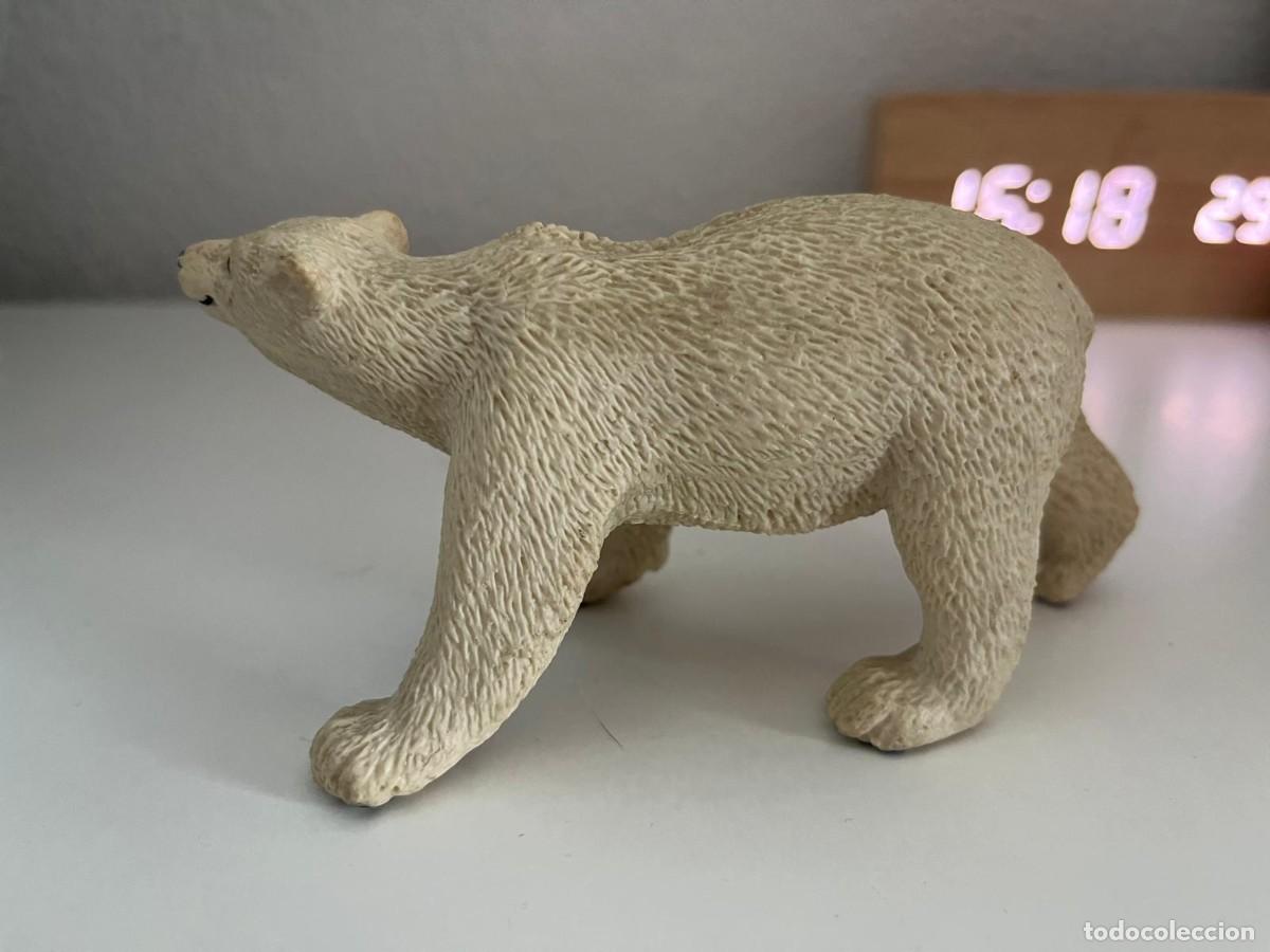 Figuras de goma y PVC: JUGUETE DE GOMA Y PVC ANIMAL SCHLEICH OSO POLAR BLANCO 1997