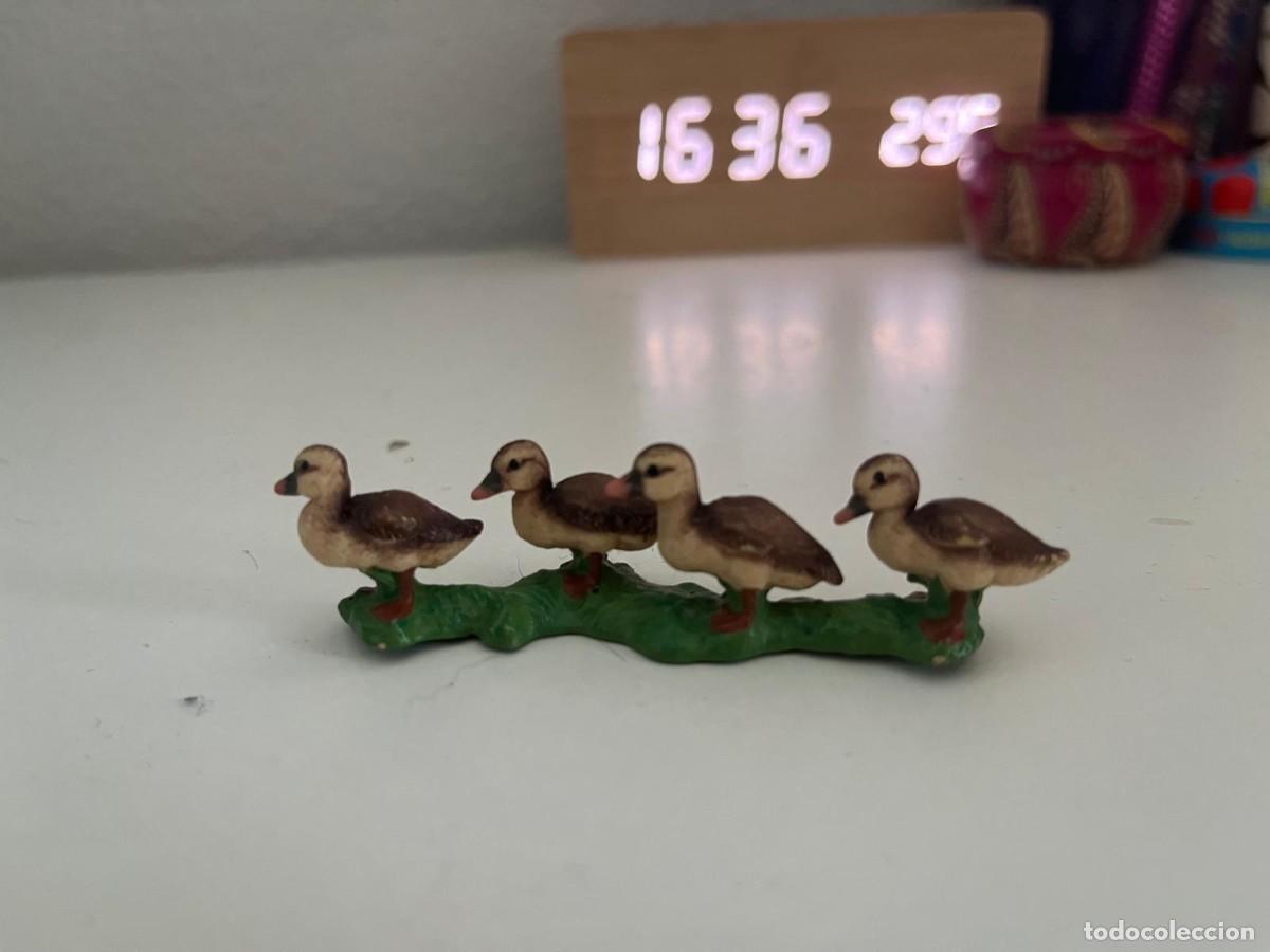 Figuras de goma y PVC: JUGUETE DE GOMA Y PVC ANIMAL SCHLEICH 4 PATOS PATITOS 2009