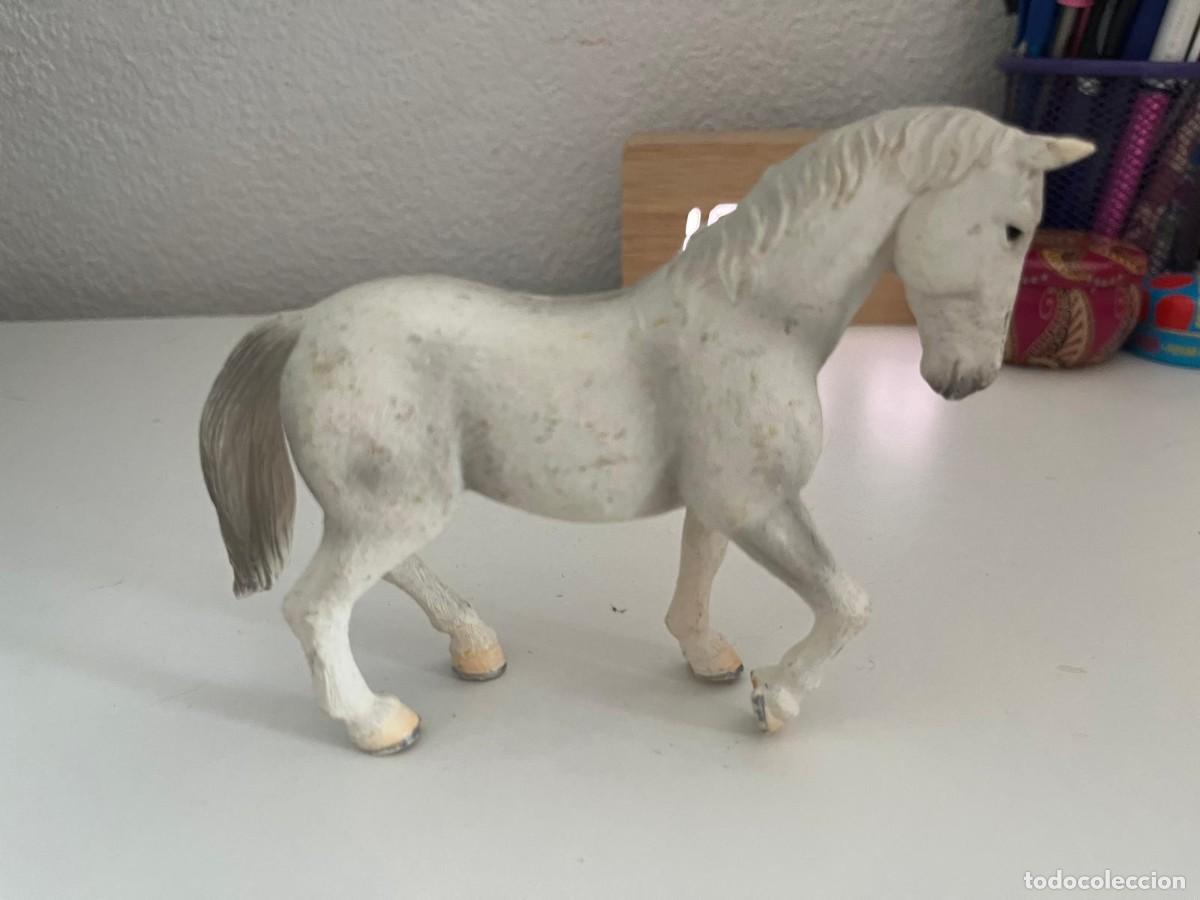 Figuras de goma y PVC: JUGUETE DE GOMA Y PVC ANIMAL MOJO TIPO SCHLEICH CABALLO BLANCO 2010