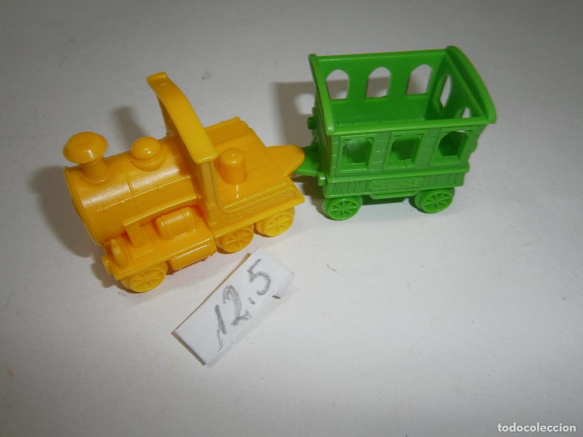 Figuras de goma y PVC: FIGURA DE GOMA O PVC - ZOMLINGS - TREN CON VAGON