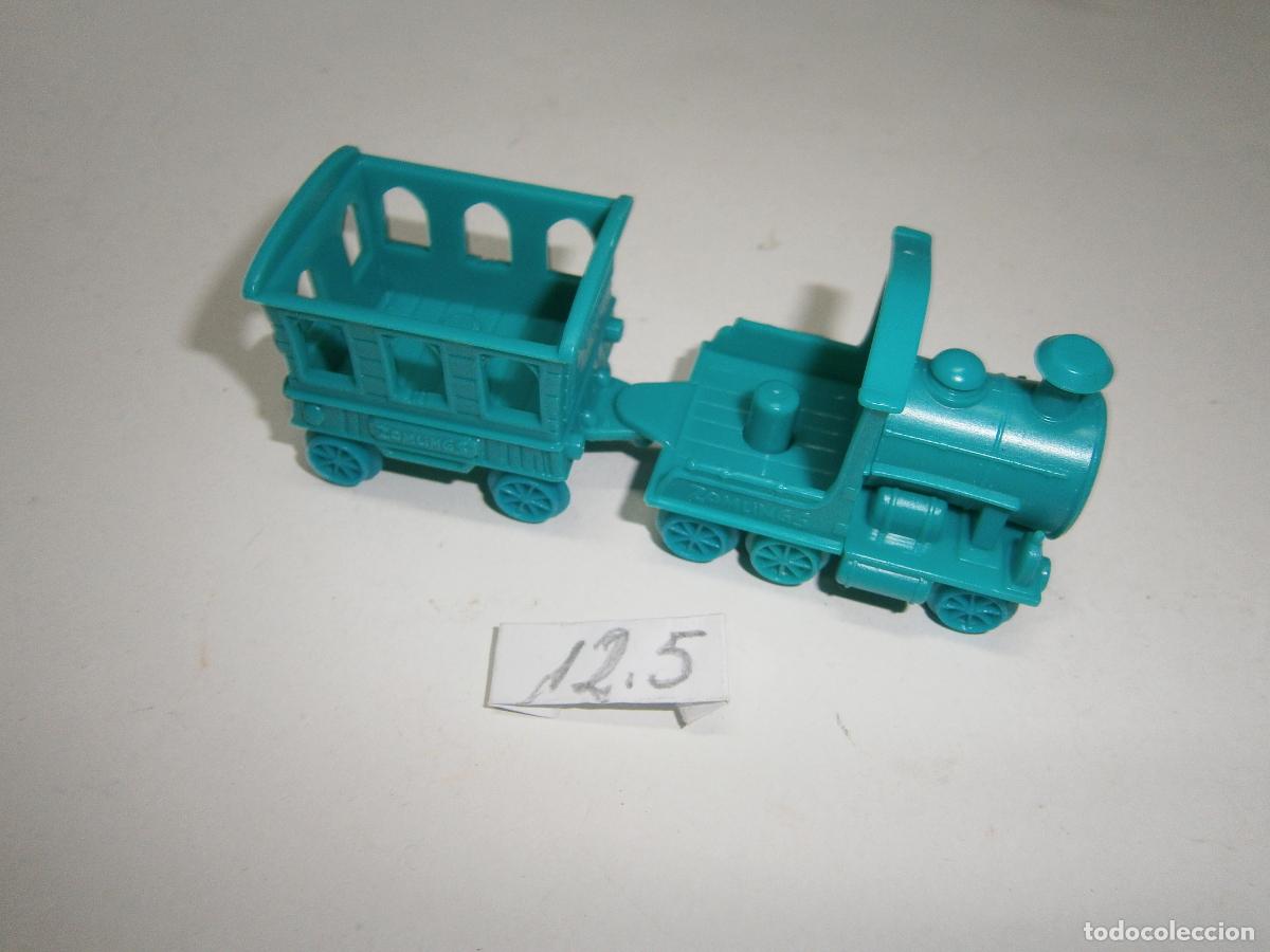 Figuras de goma y PVC: FIGURA DE GOMA O PVC - ZOMLINGS - TREN CON VAGON
