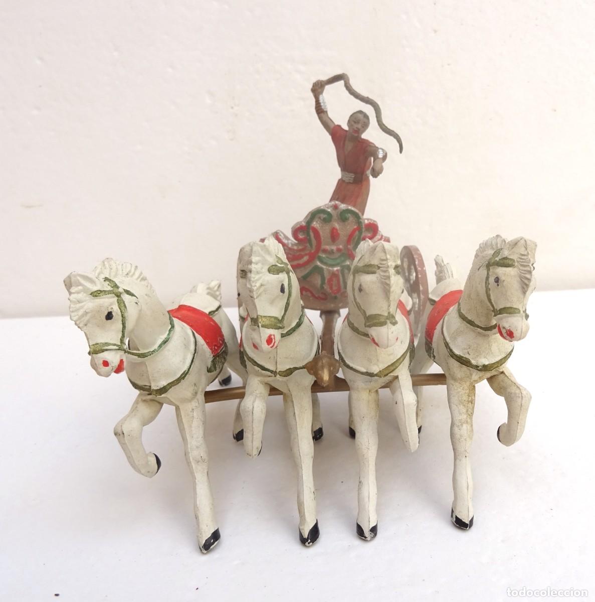 Figuras de goma y PVC: REAMSA CUADRIGA ROMANA REALIZADA EN GOMA BEN-HUR