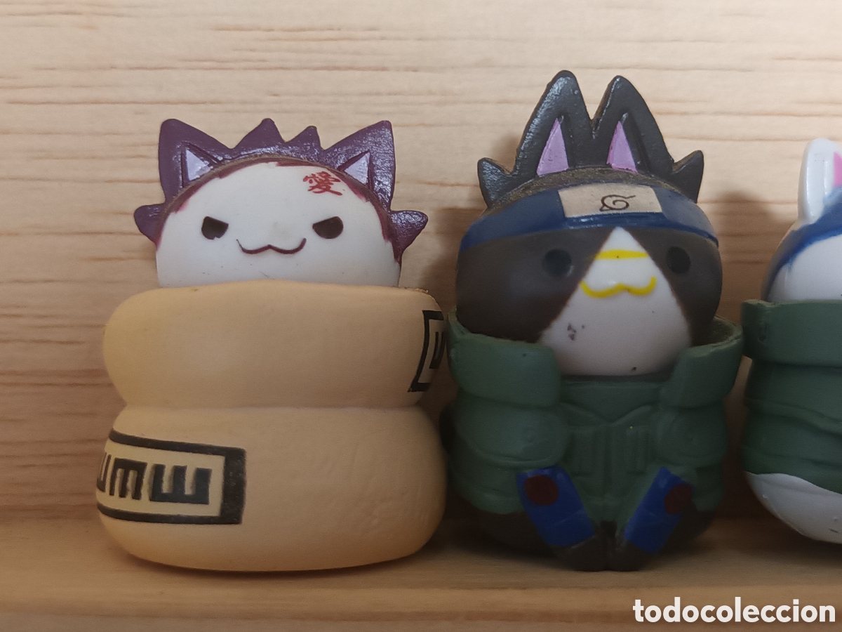 Figuras de goma y PVC: 7 figuras gatos Noruto - Foto 2