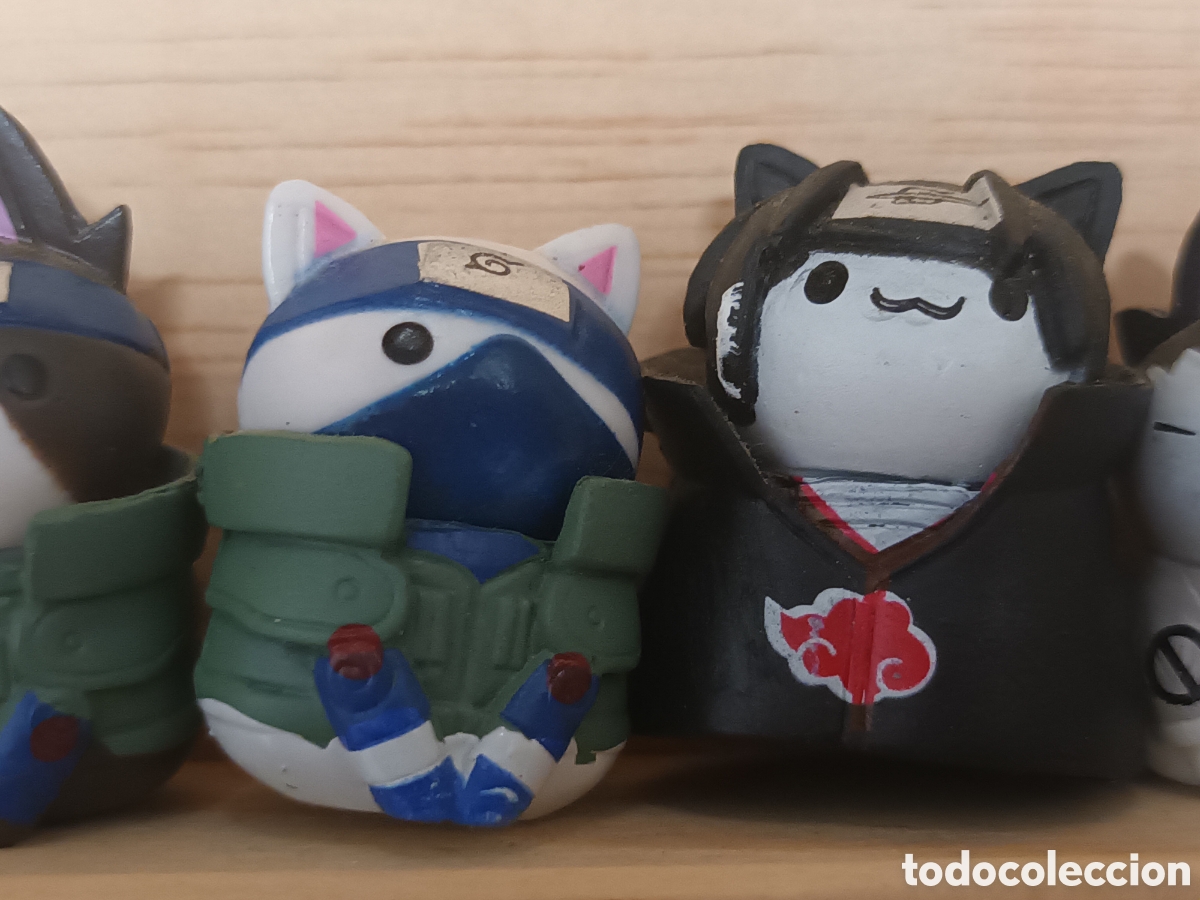 Figuras de goma y PVC: 7 figuras gatos Noruto - Foto 3