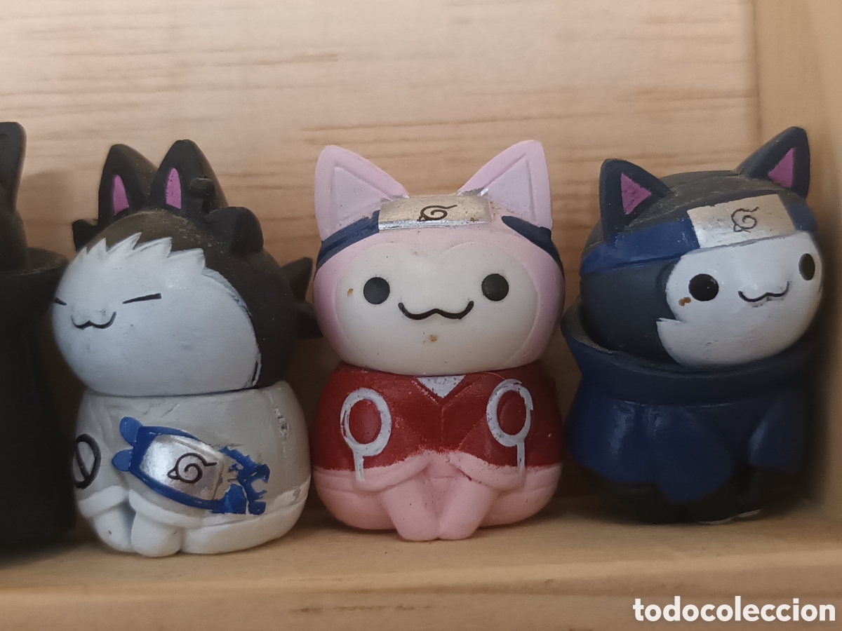 Figuras de goma y PVC: 7 figuras gatos Noruto - Foto 4