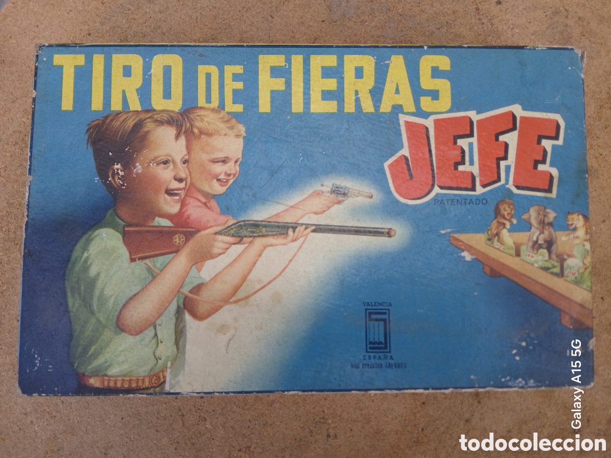 Figuras de goma y PVC: JUGUETES SOLE VALENCIA TIRO DE FIERAS JEFE EN CAJA ORIGINAL.