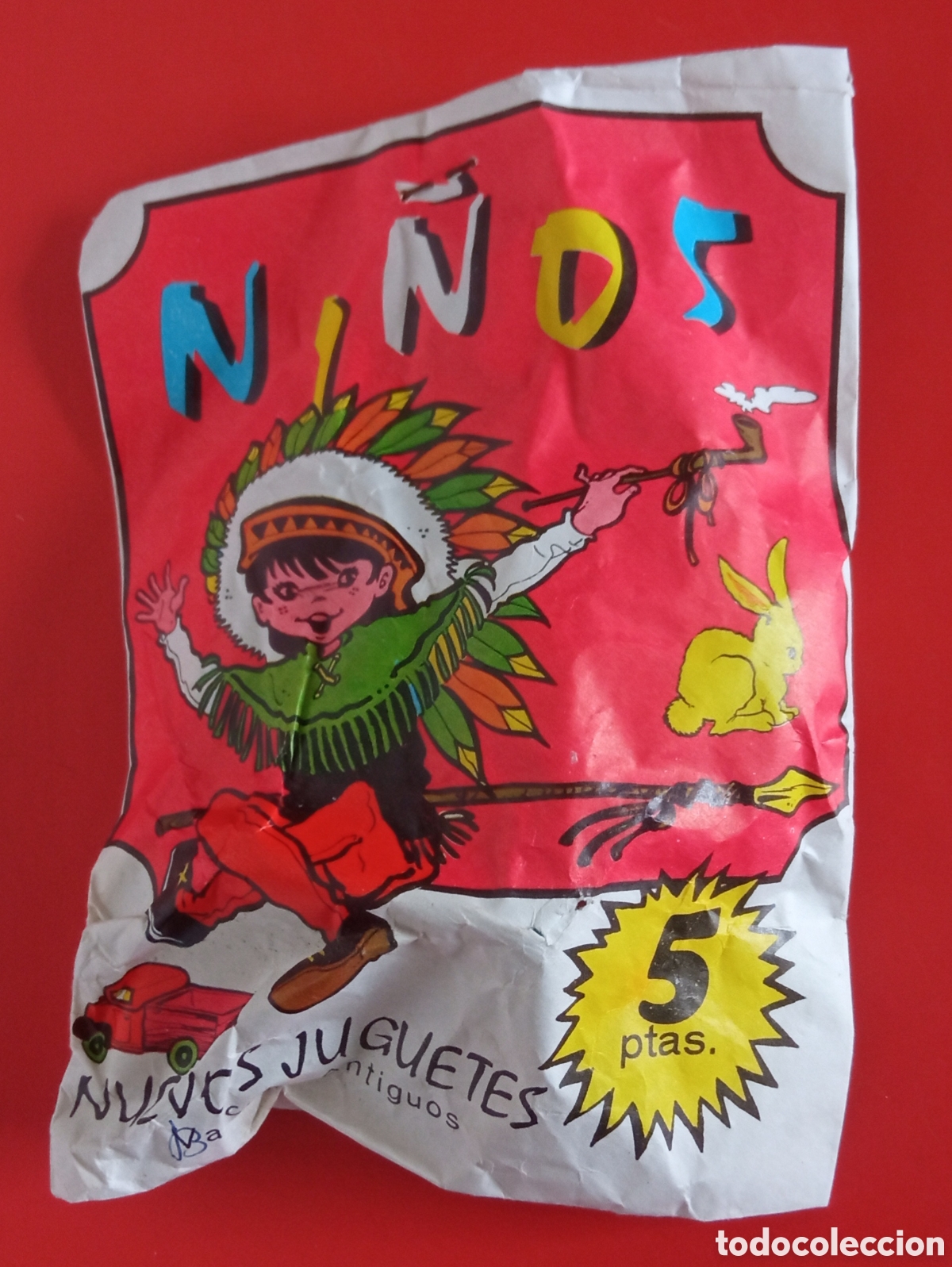 Figuras de goma y PVC: SOBRE SORPRESA &rdquo;NI&Ntilde;OS&rdquo; 5 PTAS,CON RECORTABLE EN TRASERA.NACIONAL 70'S.SIN ABRIR.
