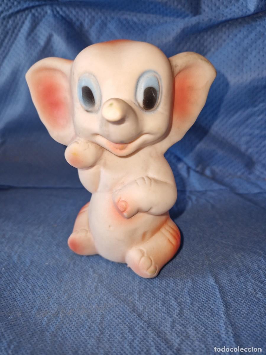 Figuras de goma y PVC: ELEFANTE ANTIGUA FIGURA DE GOMA